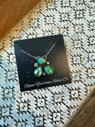 3 Stone Sonoran Cluster Necklace Rogue Yearling