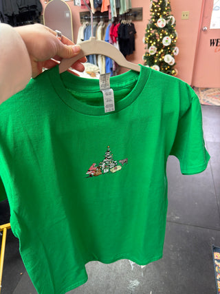 Youth Green Christmas T-shirt