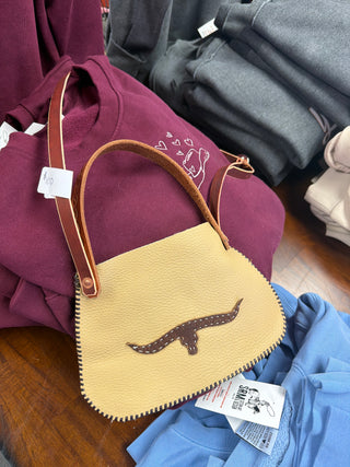 Leather Longhorn Purse