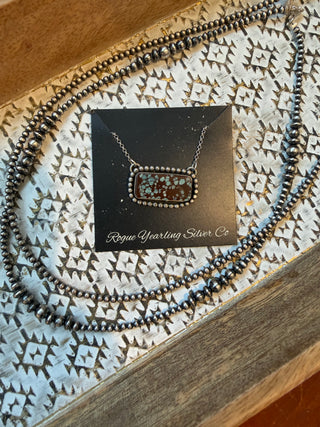 Turquoise Mocha Bar Necklace Rogue Yearling