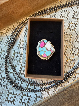Cotton Candy Ring Size 9 Rogue Yearlihg
