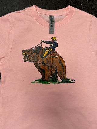Grizzly Cowboy Girls Tee