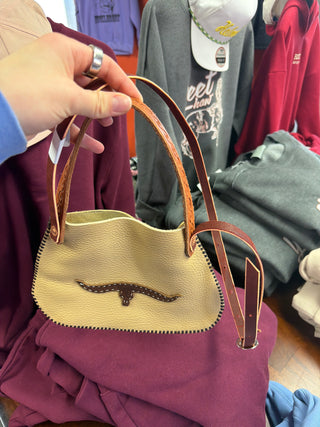 Leather Longhorn Purse