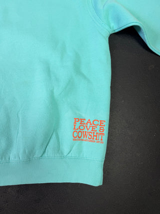 PEACE LOVE & COWSH!T Crewneck