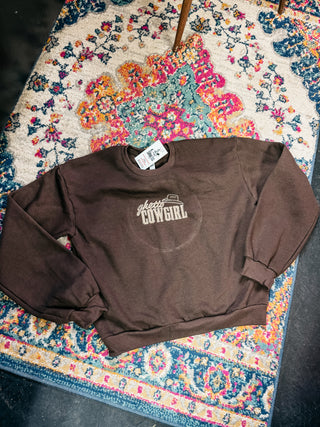 Ghetto Cowgirl Cropped Crewneck