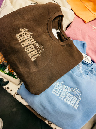 Ghetto Cowgirl Cropped Crewneck