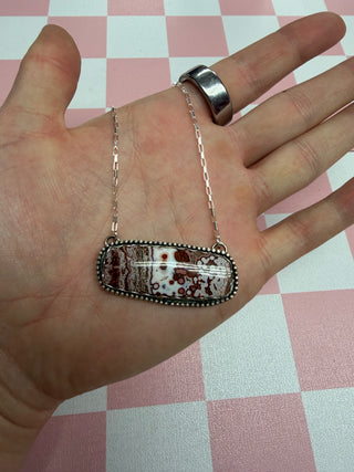 Ocean Jasper Bar Necklace
