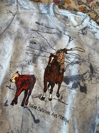 Bobcat Cowboy Colorblast Crewneck