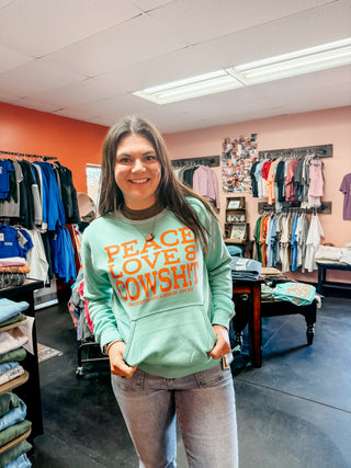 PEACE LOVE & COWSH!T Crewneck