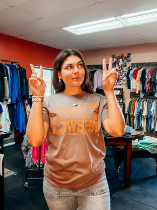 PEACE LOVE & COWSH!t Tshirt