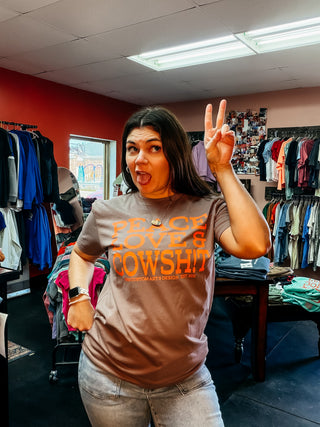PEACE LOVE & COWSH!t Tshirt