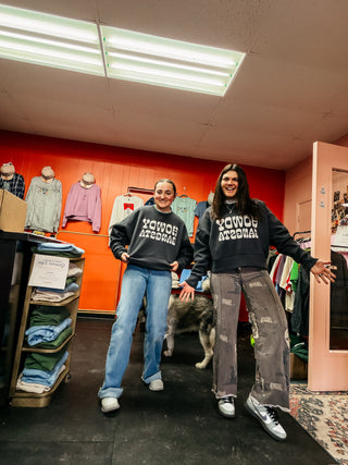 Howdy Gangsta Crewneck in Grey