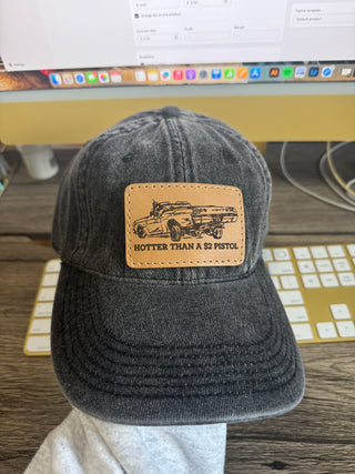 Hotter Than a $2 Pistol Patch Black Denim Hat