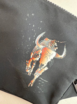 Black Anniversary Bull Belt Bag