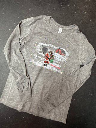 Run, Run Santa Women's Long Sleeve