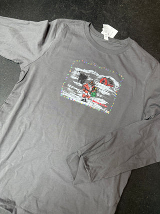 Run, Run Santa Men's Long Sleeve