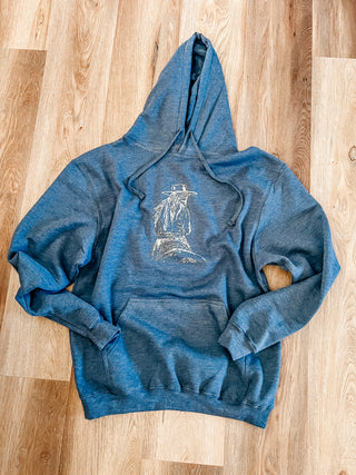 OG Outlaw Hoodie- Heather Denim