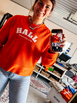 Corded Womens Hall Crewneck