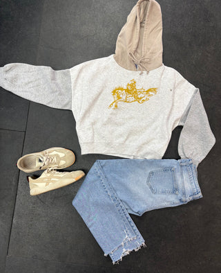 Kick Up Your Heels Tricolor Hoodie