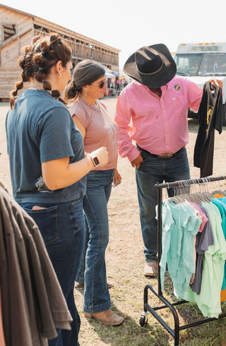 Outlaw Cowgirl Silk Muscle T - Mauve