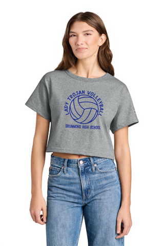 Lady Trojans Women's Crop Tshirt