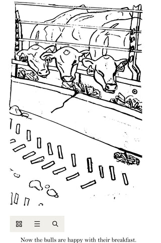 Let's Go Feed the Cattle Coloring Book